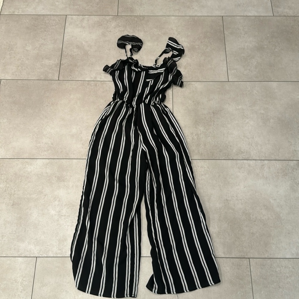 Black and white jumpsuit